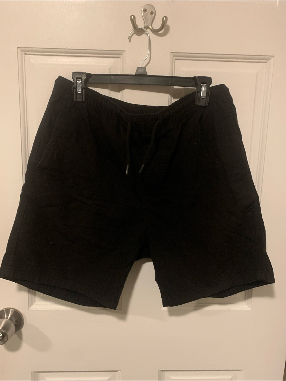 H&M Black Casual Drawstring Women's Shorts